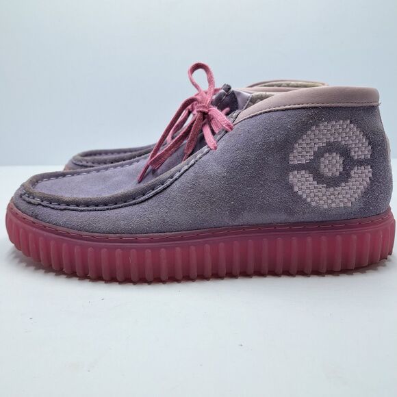 Clarks x Pokemon Torhill Boots Purple Mewtwo Suede Mens Size 9.5 Limited Shoes main image 10